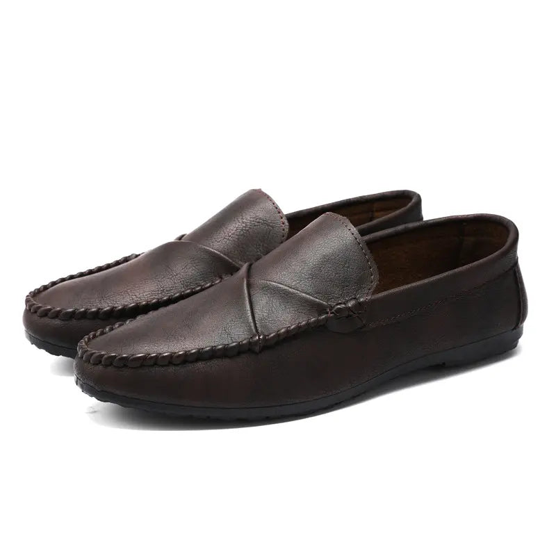 Mocassins souple pour hommes, chaussures de toutes saisons, respirantes, antidérapantes